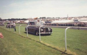 Someone rather important arriving on the racecourse