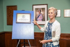 Her Royal Highness unveiling the plaque to commemorate the club’s 70th anniversary