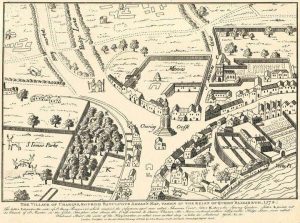 The Village of Charing by Radulphus Aggas during the reign of Queen Elizabeth I, 1578