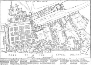 John Fisher’s 1680 plan of the Palace of Whitehall